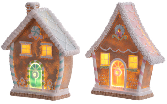 9.5" Light Up Gingerbread House