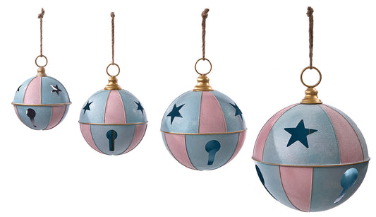 Santa's Sweet Shoppe Collection - Star Cut Out Ball - SET OF 4
