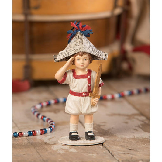 Bethany Lowe I Pledge Allegiance Boy Figurine