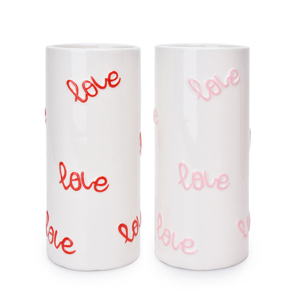 8" Cupid's Valentine 'Love' VASE