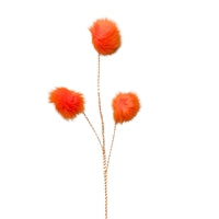 Fuzzy Truffle Trees Spray  - Orange 36"