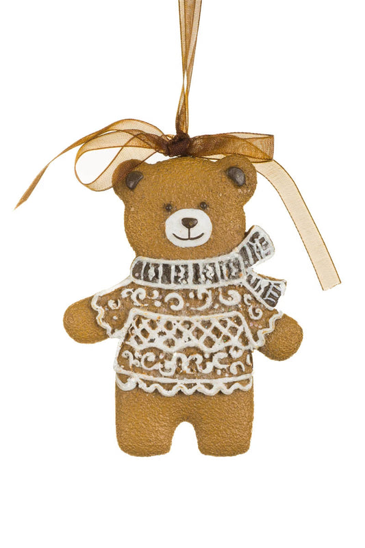 4" Brown Gingerbread Bear Ornament