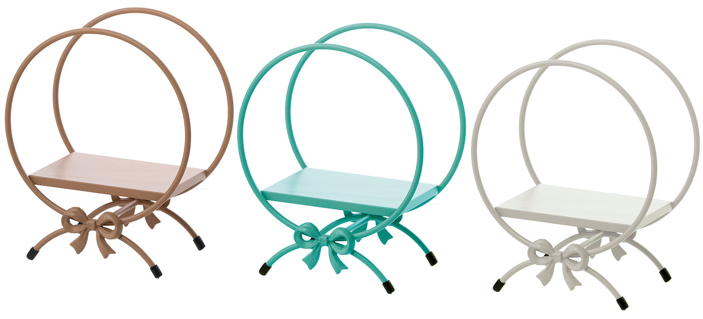 11.25" METAL BOW ROUND SHELF