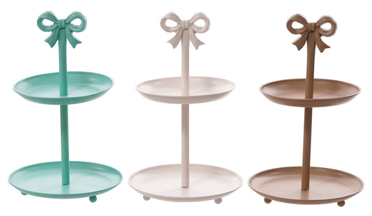 11" METAL BOW TIERED TRAY