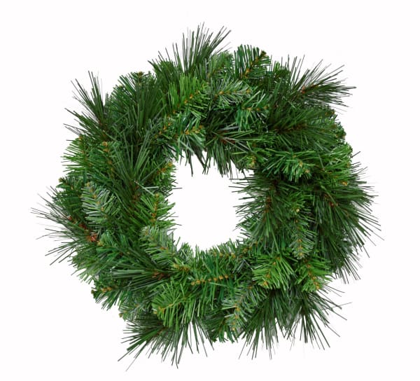 Deluxe Evergreen Candle Ring 12"