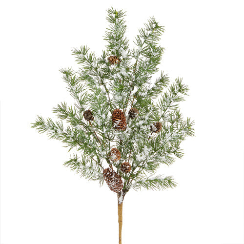 Raz Imports 2023 Natural Noel 31" Snowy Pine And Pinecone Spray