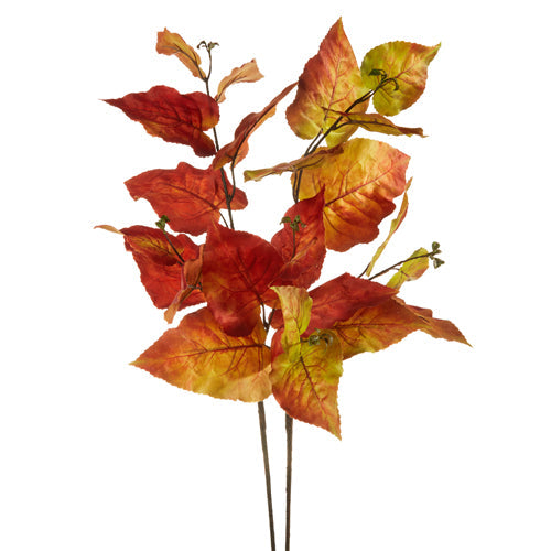 Raz Imports 2023 Holiday House 40" Redbud Tree Leaf Spray, Asst of 2