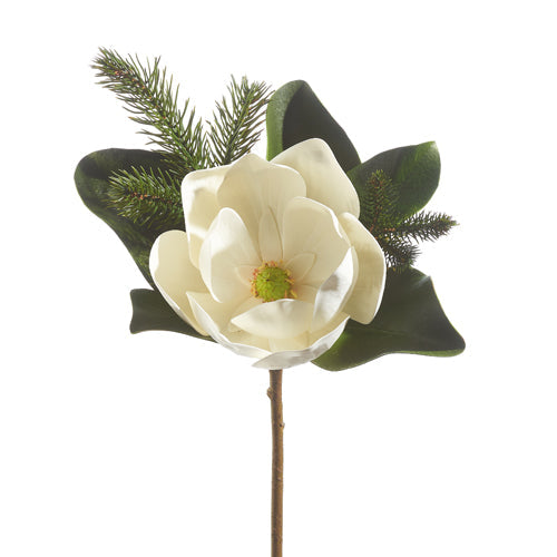 Raz Imports 2023 Holiday House 28" Magnolia And Cedar Spray