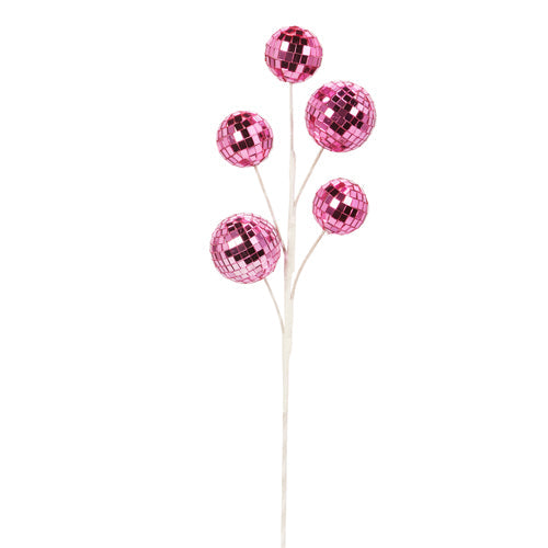 16" Bright Pink Disco Ball Spray