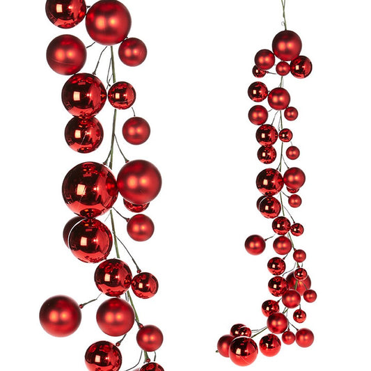 Raz Imports Home for The Holidays 4' Ball Garland - Red