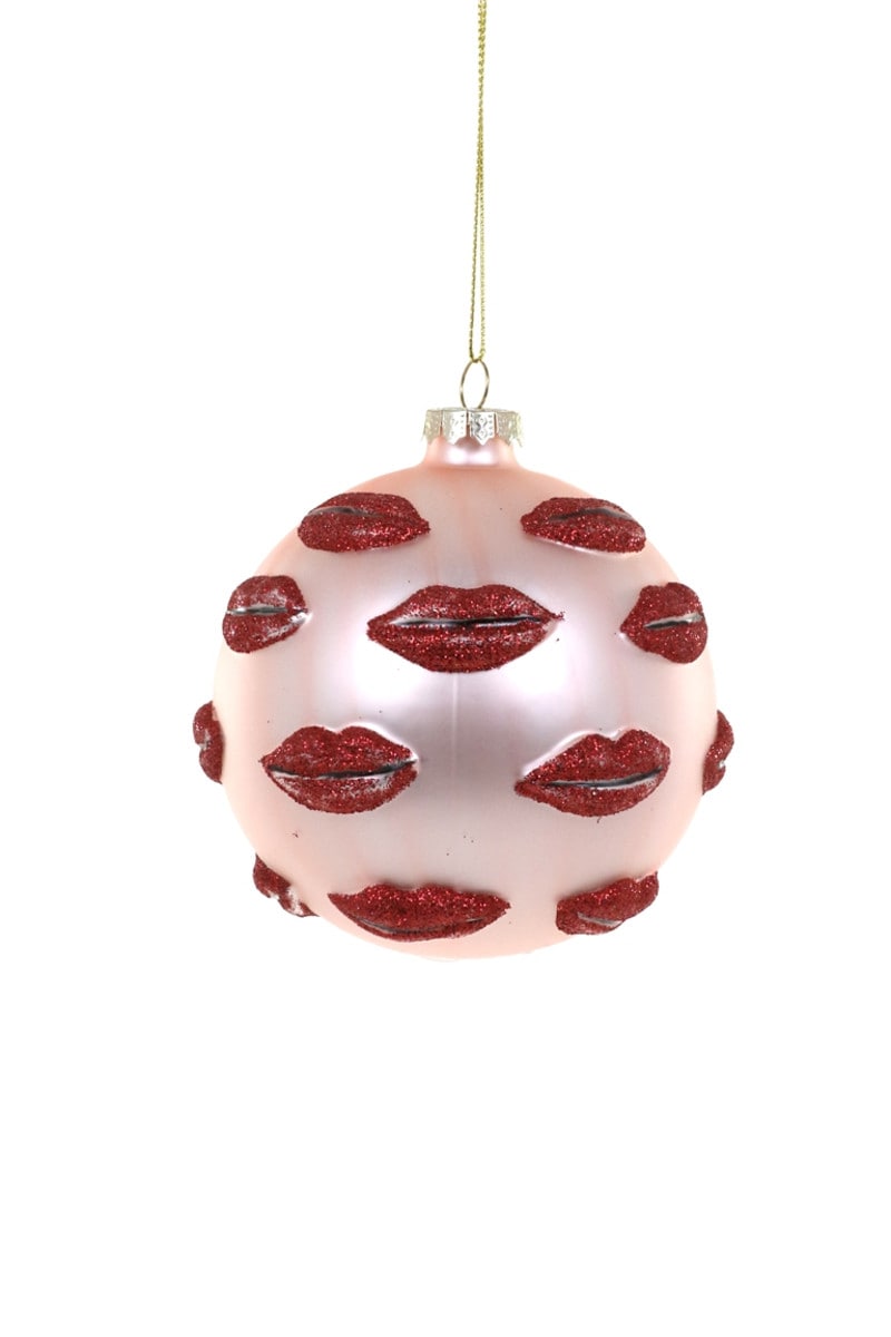 4.75" LIPS BAUBLE ORNAMENT