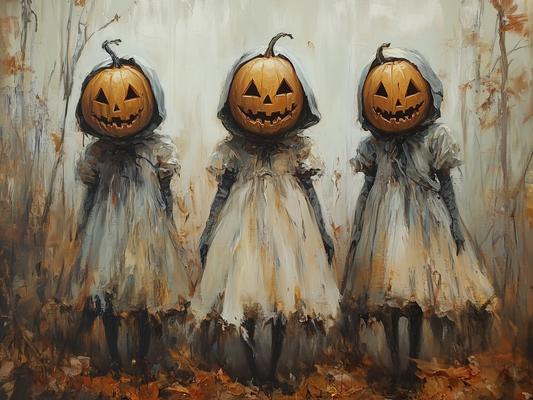 12x16 - PUMPKIN GIRLS