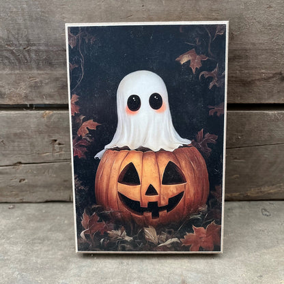 6x4 GHOST PUMPKIN BLOCK