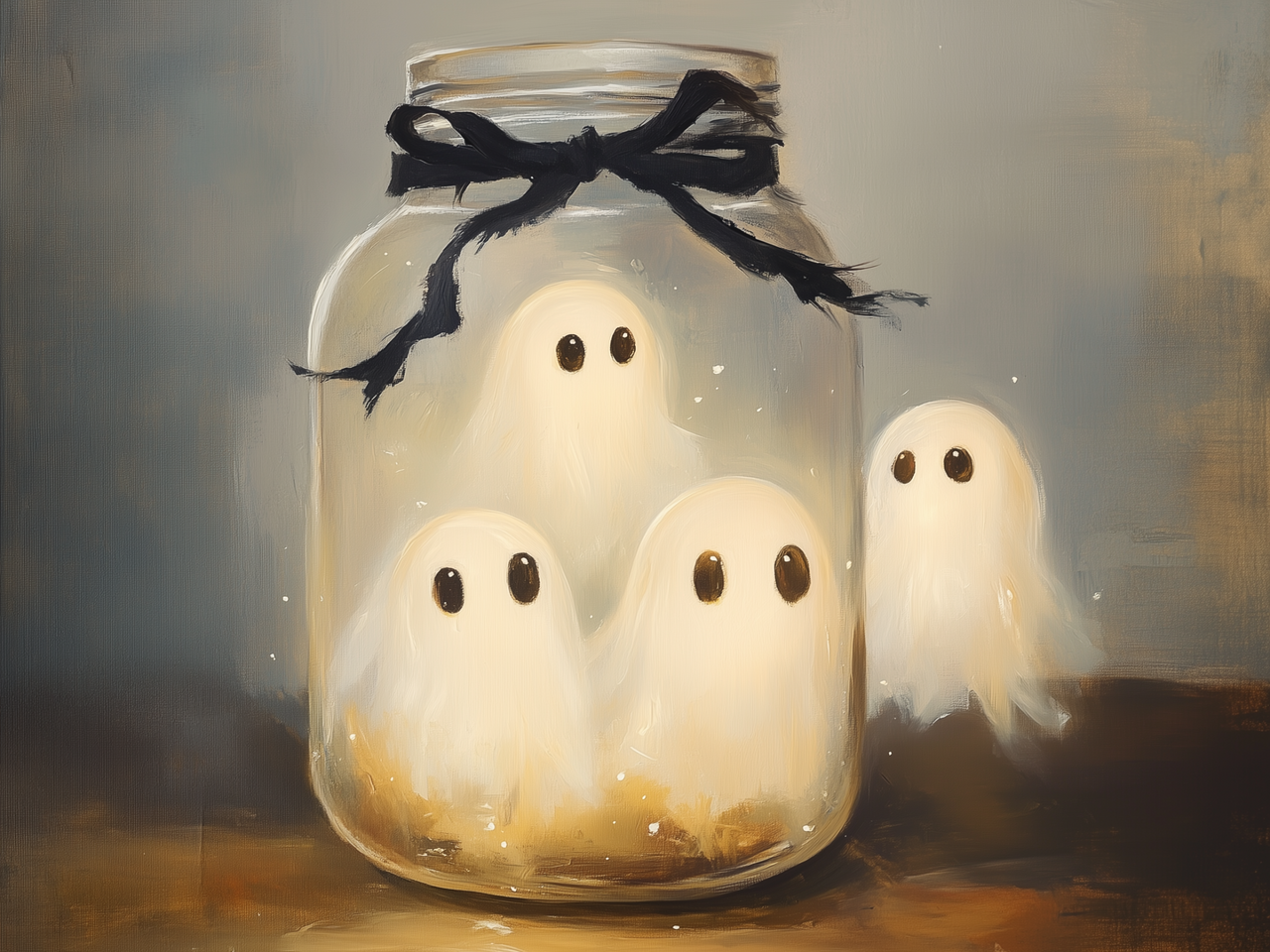 12x16 - CAUGHT MY GHOSTIES