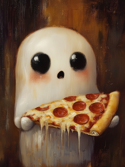 6x4 GHOST PIZZA SLICE BLOCK