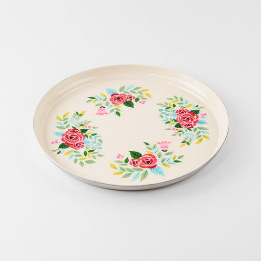 Hand Painted Floral Tray