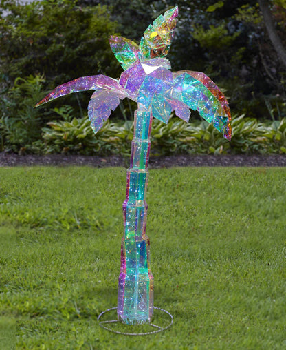 Iridescent LED 75" Palm Tree