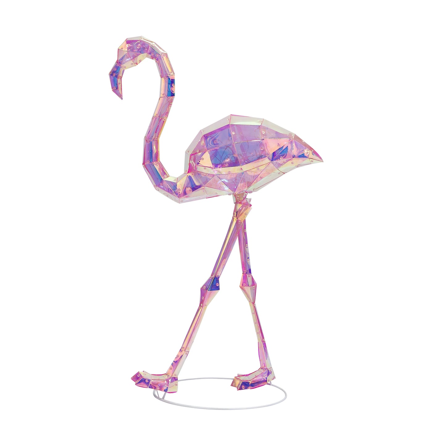 Iridescent LED 36" Flamingo I