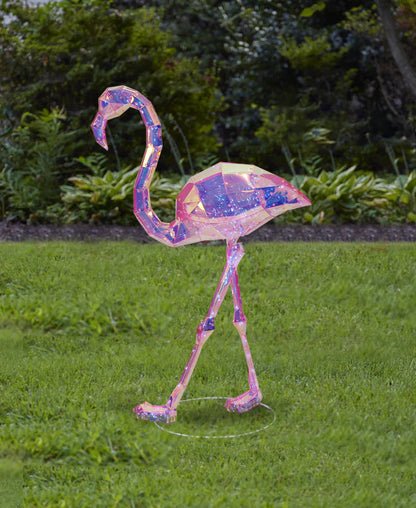 Iridescent LED 36" Flamingo I