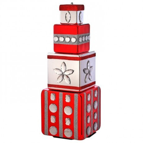 Christmas Carousel Collection 28.5" CHRISTMAS JEWELS BOX STACK