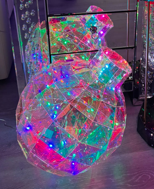 28" Iridescent LED Christmas Bauble Ornament