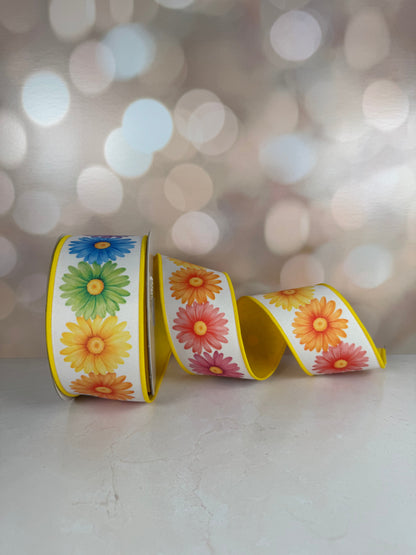 2.5"X10YD DAISIES/FUSED MULTI
