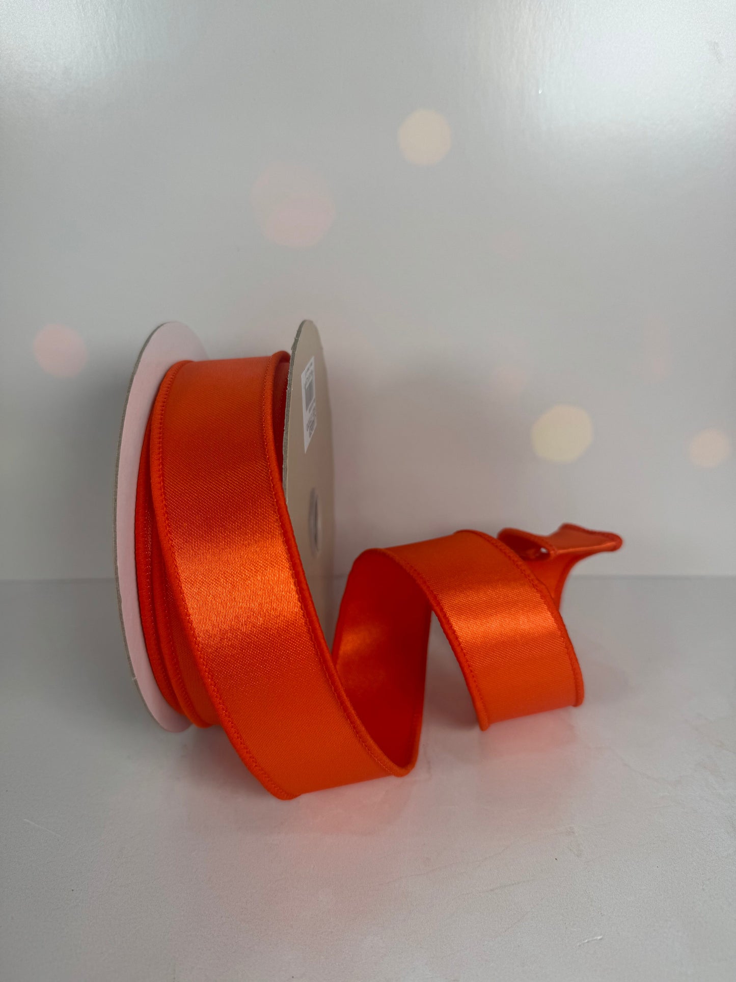 1.5"X10YD SATIN FUSED ORANGE