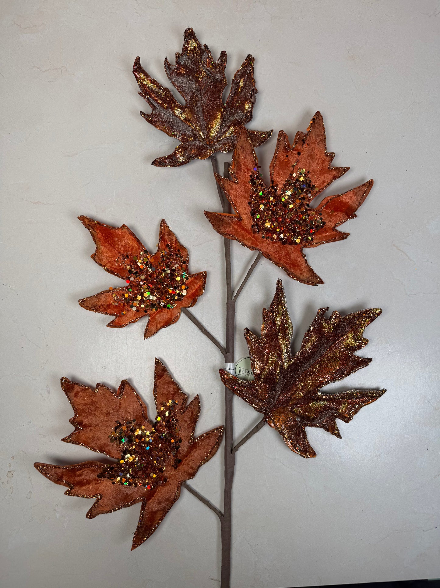 28" GLITTER MAPLE LEAF SPRAY Choose one