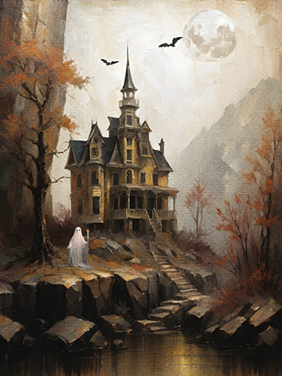 18X24 GHOSTLY MANOR BOXWOOD FRAME