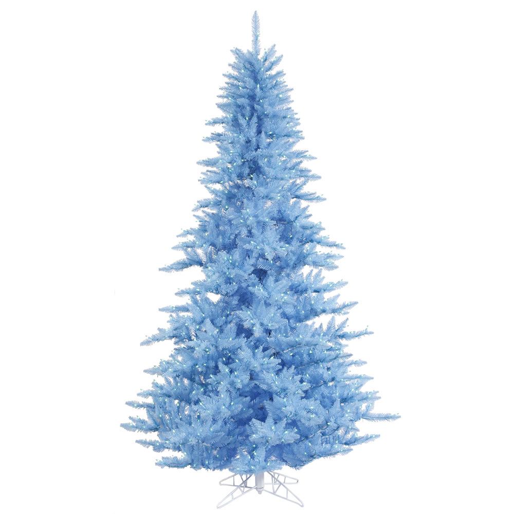 Vickerman 3' Fir Artificial Christmas Tree, Purple Dura-Lit Led Lights