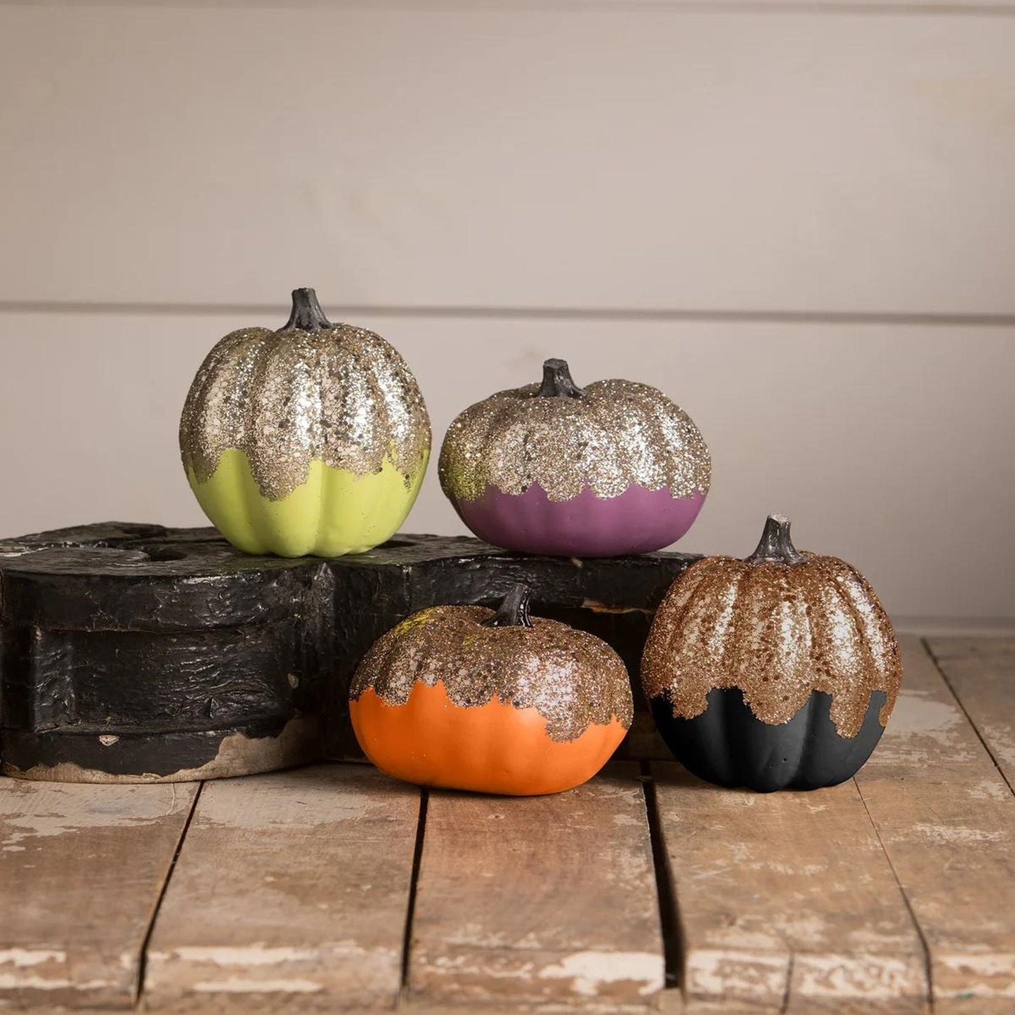 Bethany Lowe Electric Halloween Pumpkins, Set Of 4