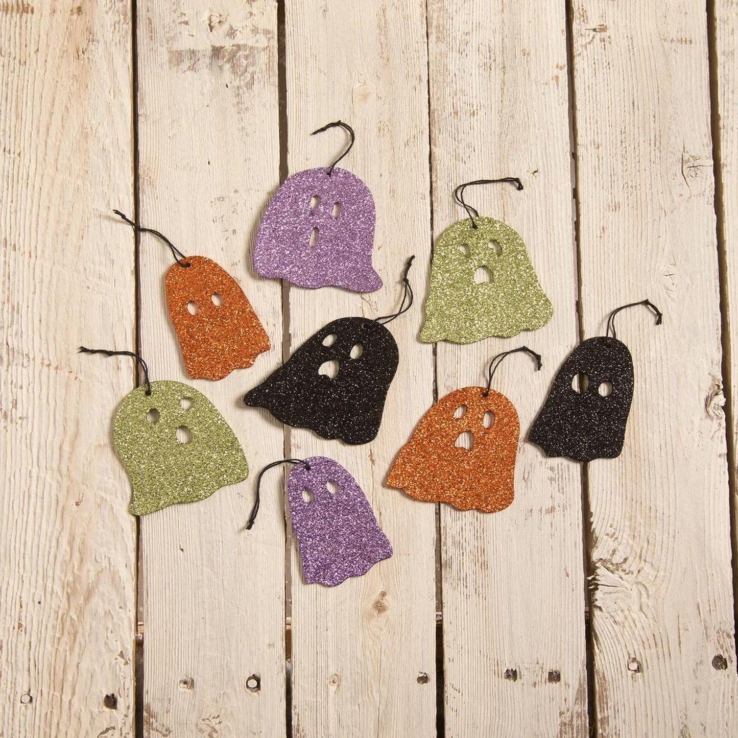 Bethany Lowe Ghostie Boo's Ornaments, Set Of 8