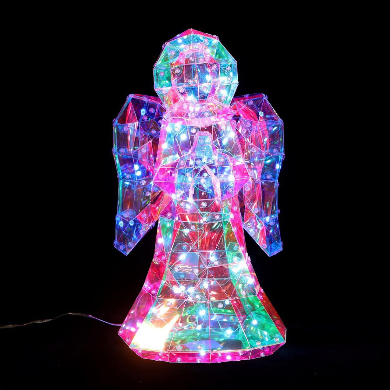 Christmas Iridescent Angel 16” LED lights