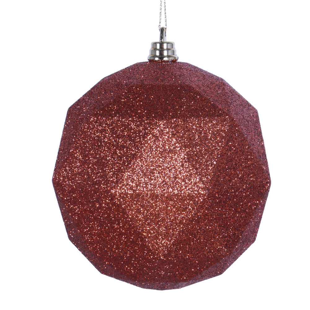 Santa's Sweet Shoppe Collection - 4.75" Geometric Ball Ornament