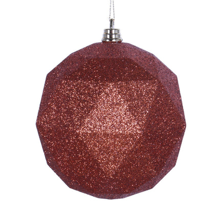 Santa's Sweet Shoppe Collection - 4.75" Geometric Ball Ornament