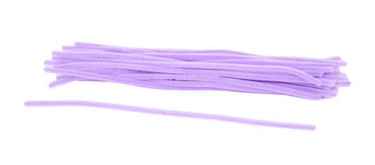 20"L X 6MM CHENILLE STEMS 50EA/BG, LAVENDER