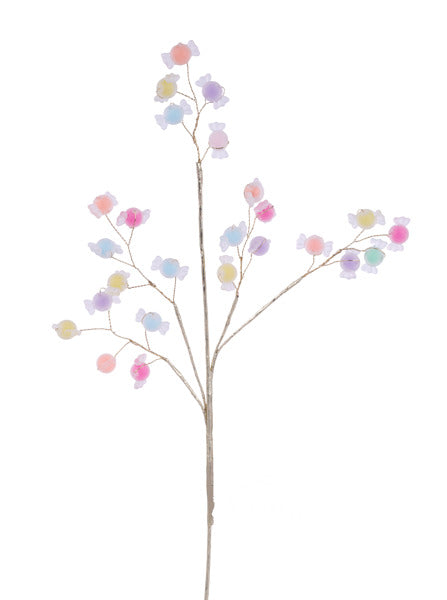 14"L ACRYLIC CANDY SPRAY PNK/LAV/MINT/BLUE/YLW/ORG