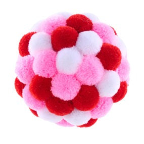 4" Cupids Valentine Pompom Ball Ornament