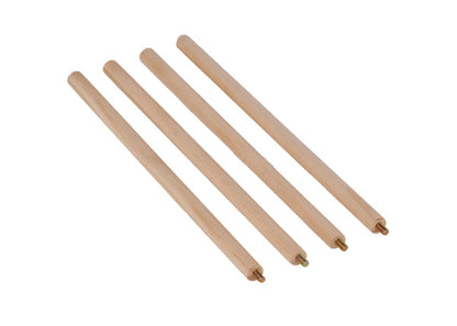 10"L DOWEL 4EA/BG, NATURAL