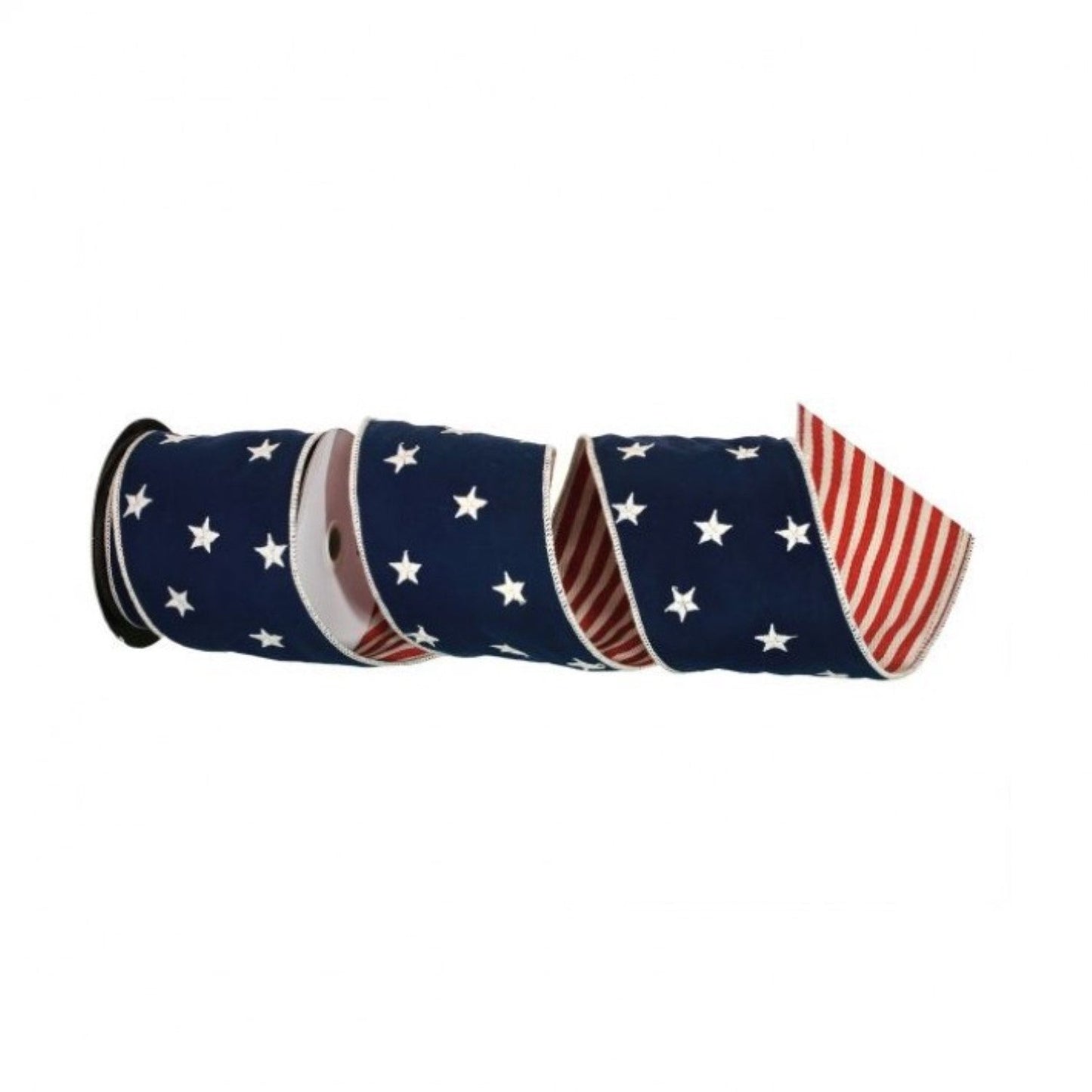 Regency International 4"X5Y Americana Stars & Stripes Wired Ribbon.