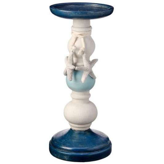 Regency International Resin Nautical Candle Holder With Starfish