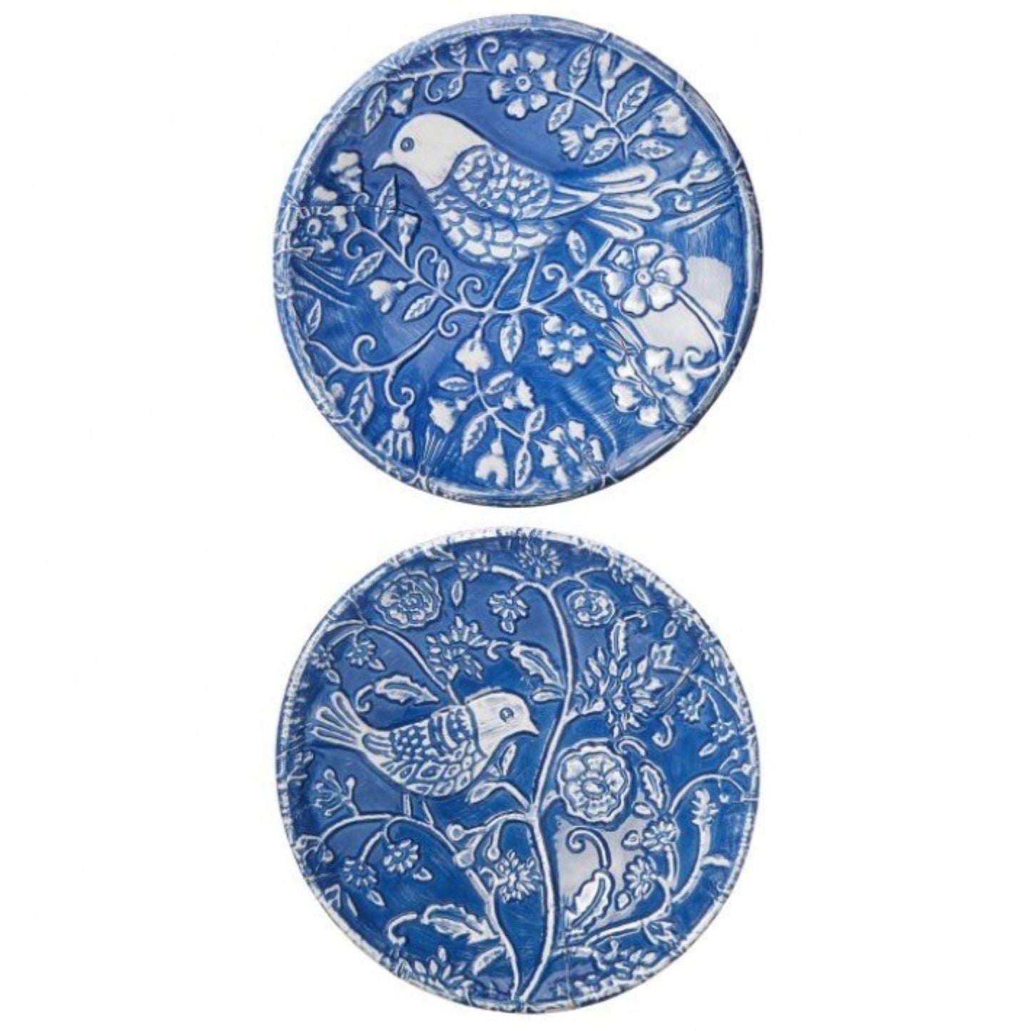 Regency International Metal Bird Wall Plate 11" Set Of 2, Assortment