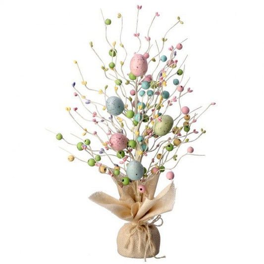 Regency International Wood Bead & Easter Egg Tree 20"