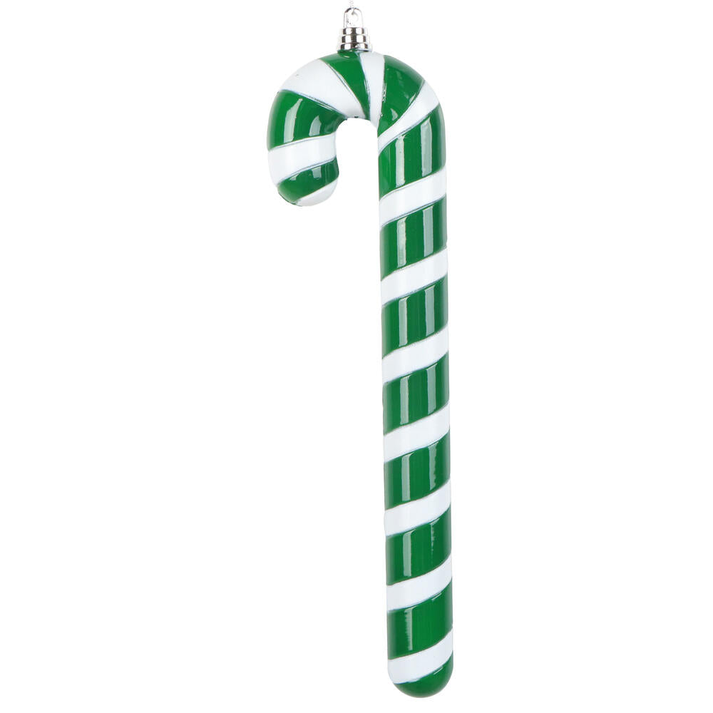 Santa's Sweet Shoppe Collection - 12" Luxe Enamel Candy Cane Ornament