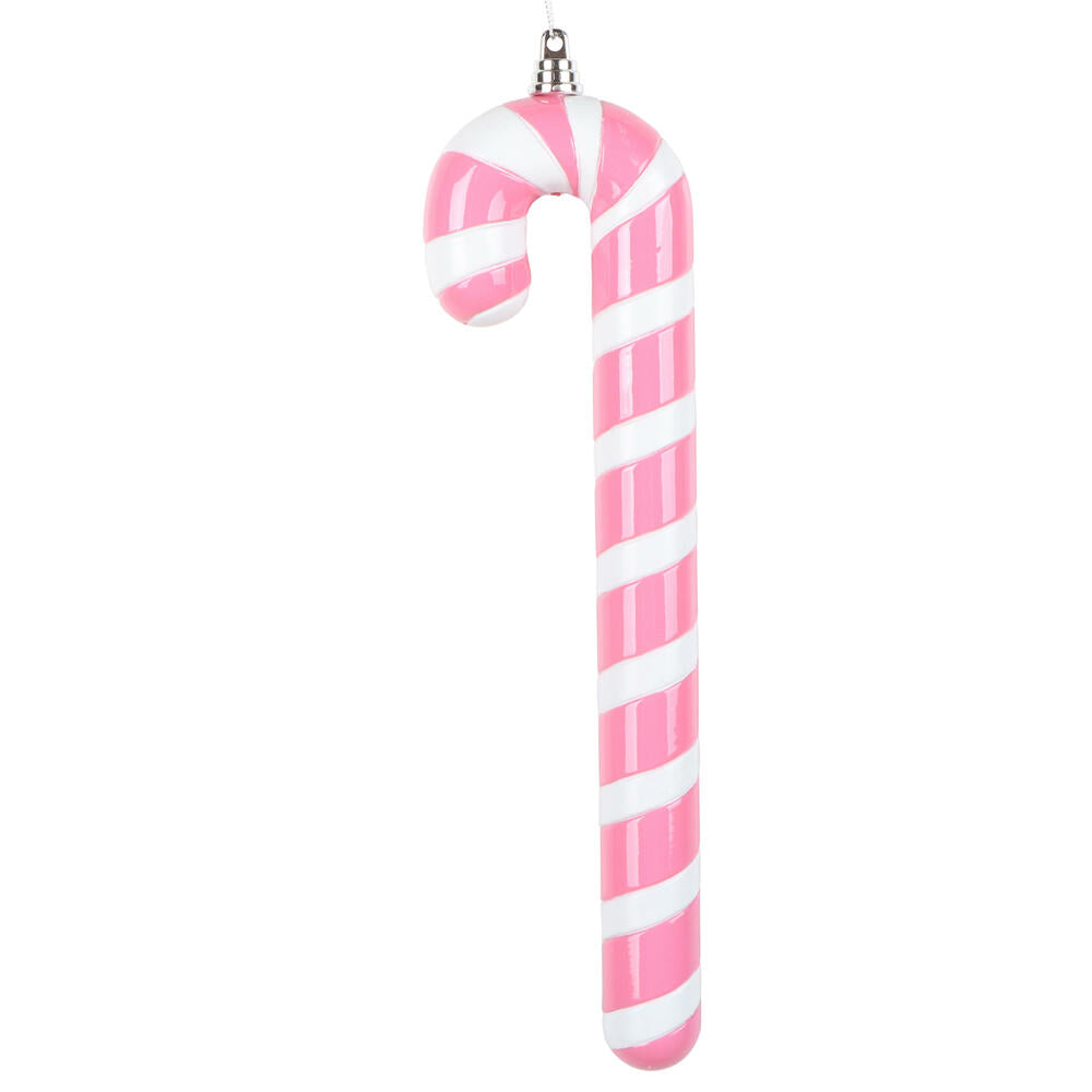 Santa's Sweet Shoppe Collection - 12" Luxe Enamel Candy Cane Ornament