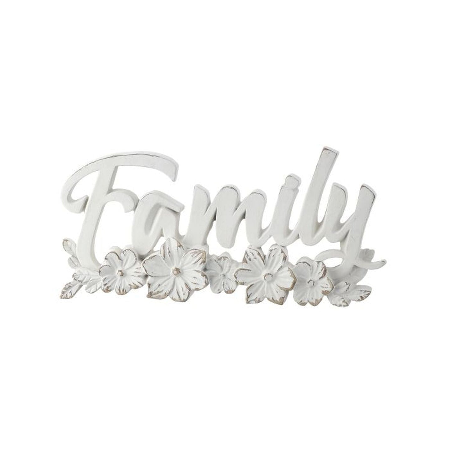 Regency International Resin Floral 'Family' Sign 9.75"L