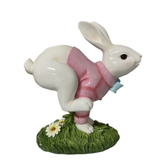 Resin Outdoor Ok Leaping Bunny 20"