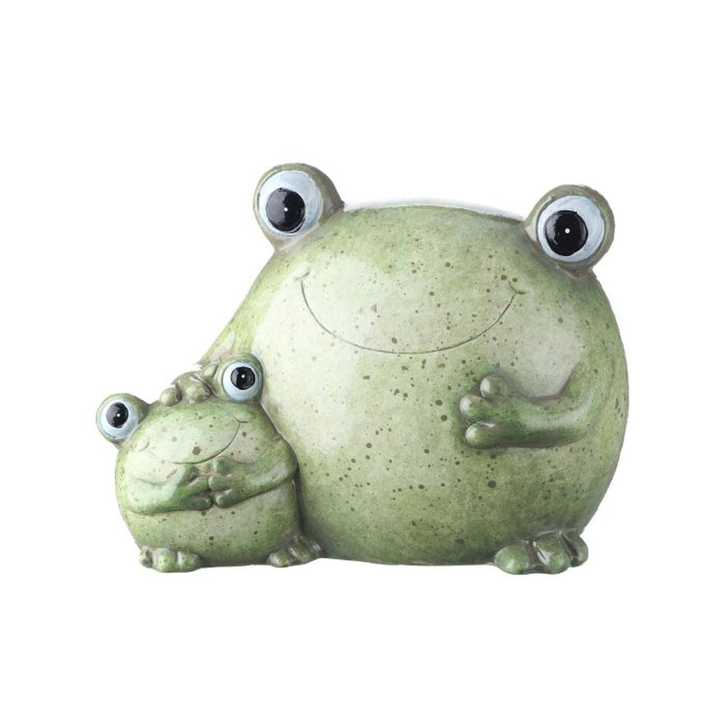 Regency International Terracotta Happy Frog With Friend 6.25"L