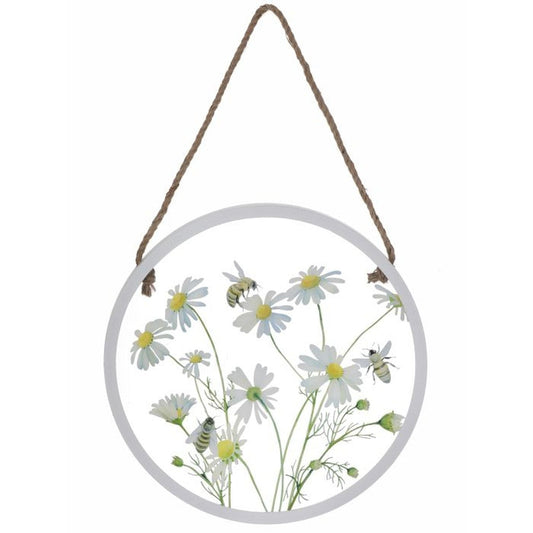 Regency International Round Acrylic Daisies & Bees Frame 15.75"D