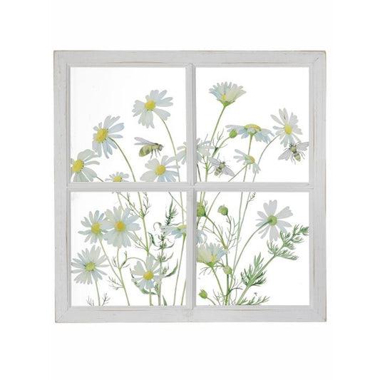 Regency International Window Acrylic Daisies & Bees Frame 19X19"